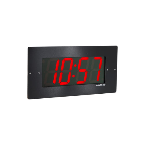 Digital PoE Clocks in Stainless Steel