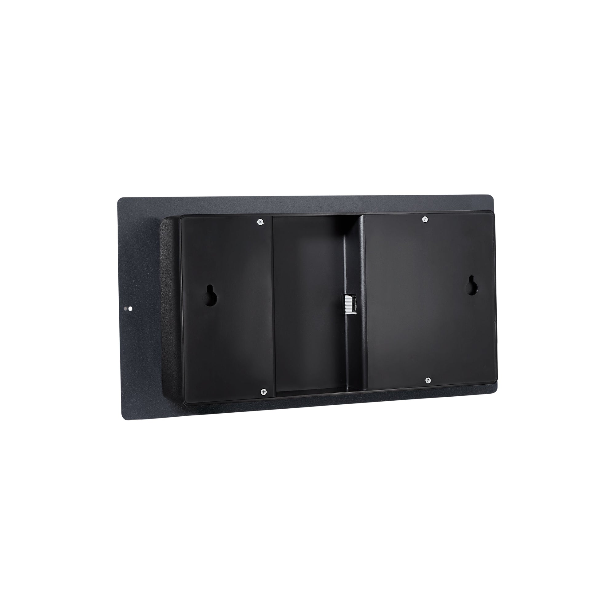 Rear view of Novanex ONT4BKFM 4 digit red led  power-over-ethernet digital clock