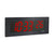 Front view of ONT6BKFM black 6 digit red LED PoE clock