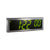 Front view of ONT6SS-G stainless 6 digit PoE clock with green LEDs